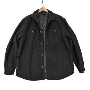 LCKR Shacket Shirt Jacket Mens XL Black Outdoor Workwear Chore Gorpcore